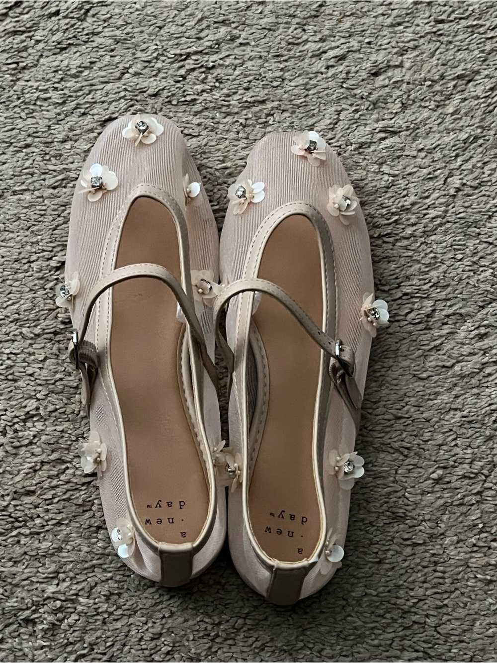 a new day Blush Floral Mary Jane Flats